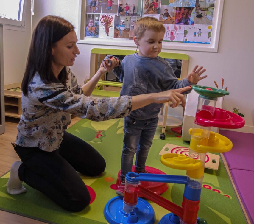 Séance d'ergothérapie